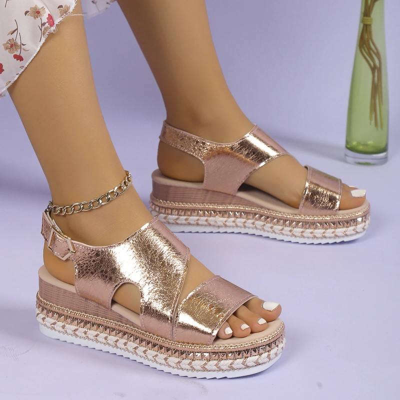 Elegant High Heel Platform Sandals