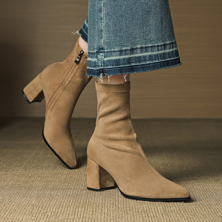 Luxurious Soft Suede Ankle Boots
