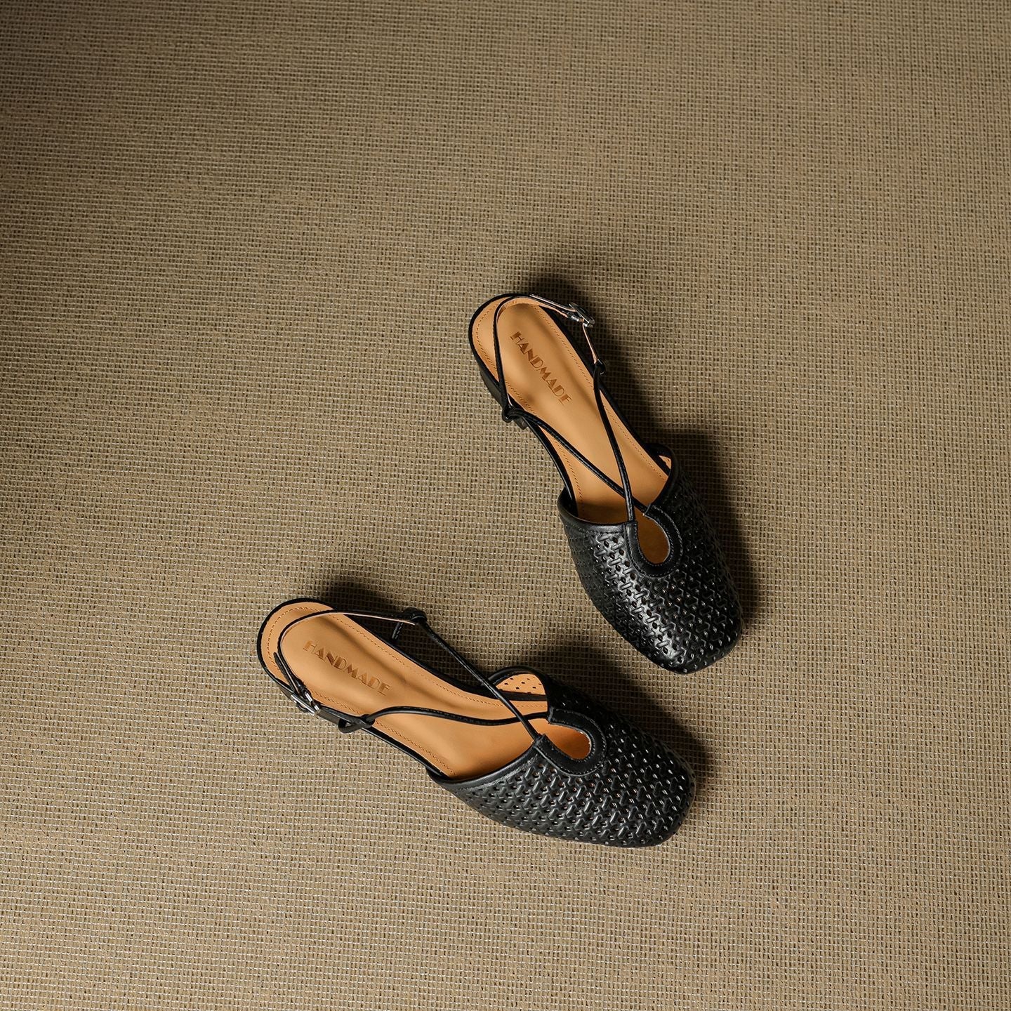 Real Leather Classic Slingback Shoes