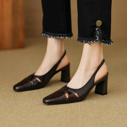 Authentic Leather Mule Shoes