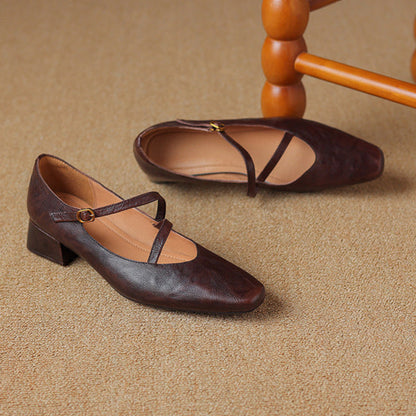 Premium Real Leather High Heels