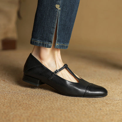 Authentic Real Leather Flat Shoes