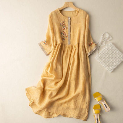 Women's Embroidered Maxi Dress