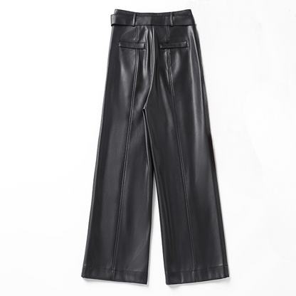 Serrano Belted Leather Pants - Jack Hafford