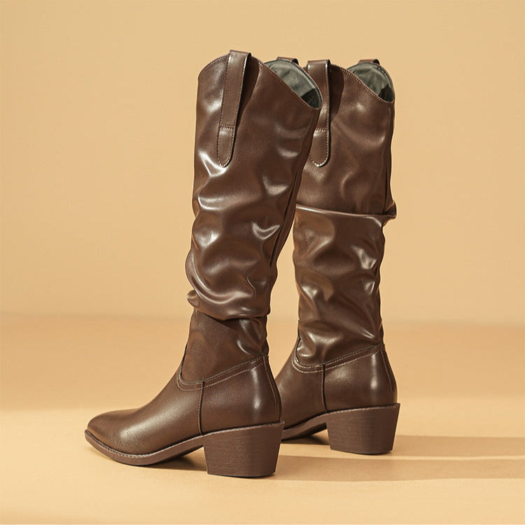 Comfortable Ankle High Leather Boots