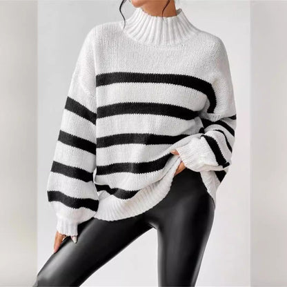 Women's Striped Sweater - VibreMode