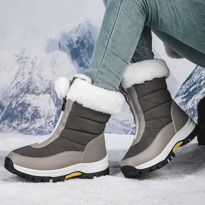 Warm Waterproof Insulated Snow Boots - Pink