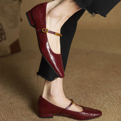 Luxury Red Leather High Heels