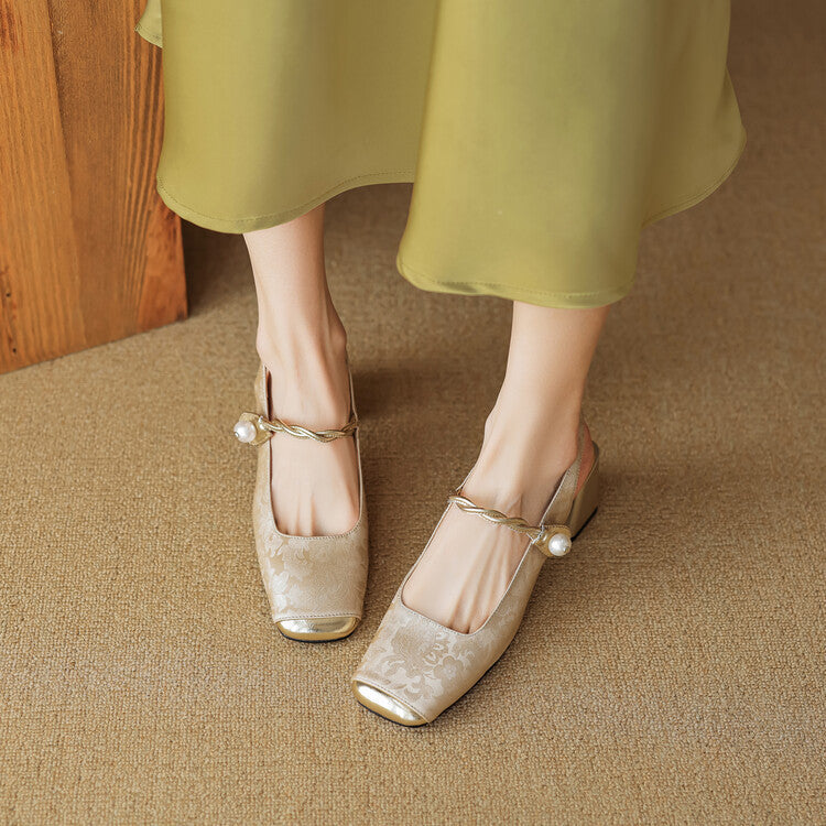 Comfortable Low Heel Slingbacks