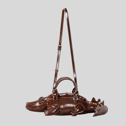 Genuine Alligator Style Leather Handbag