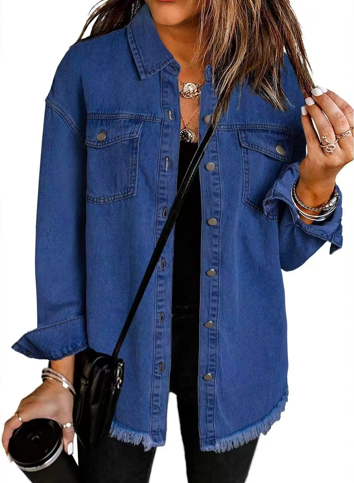 Women's Collared Button Down Jacket
