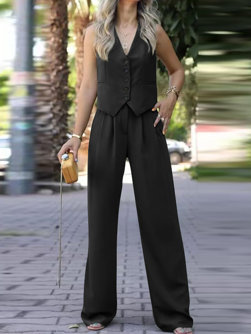 Women's Sleeveless Blazer Suit