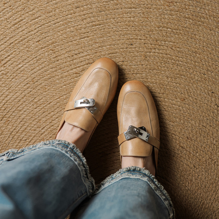 Authentic Luxe Leather Mule Shoes
