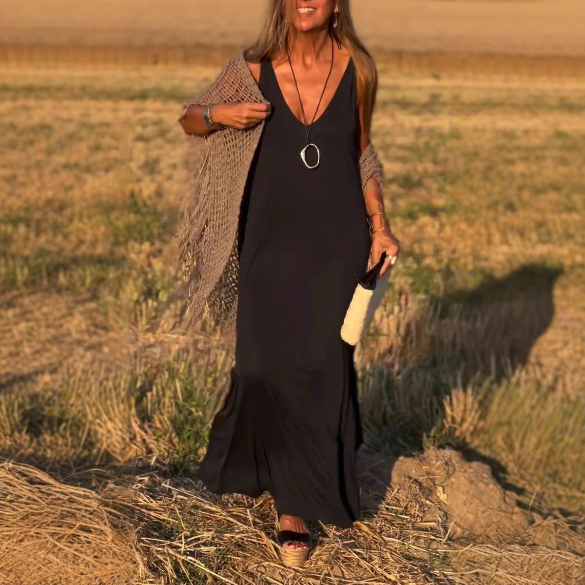 Lana Women's Maxi Dress Elegant Floor Length