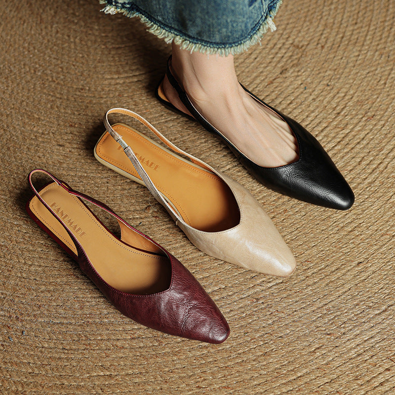 Authentic Leather High Heel Sandals