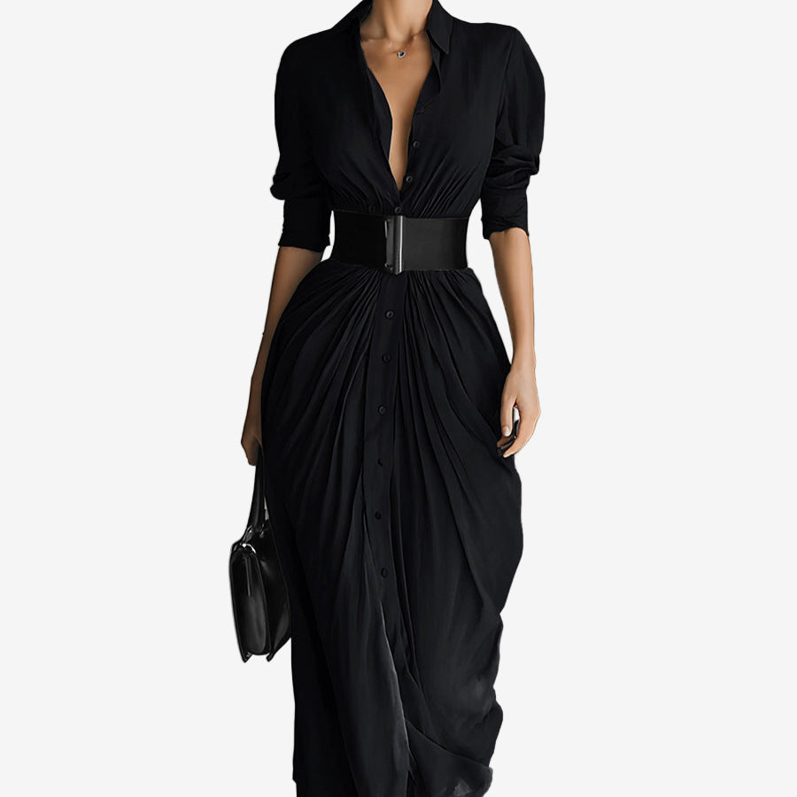 Elegant Long Sleeve Women's Dress