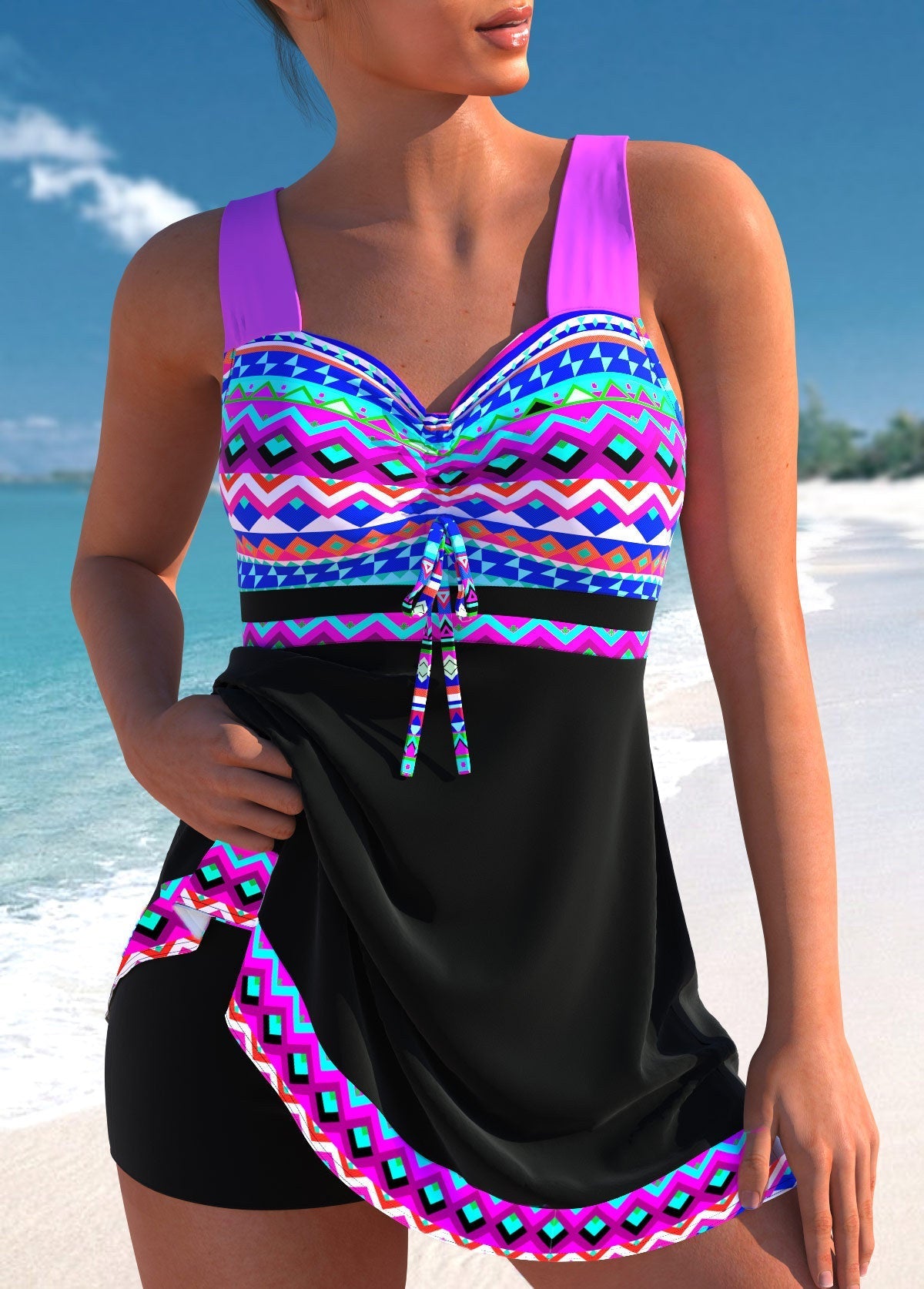 Trendy Printed Women's Swimsuits - VibreMode