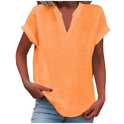 Women's Relaxed V-Neck Blouse