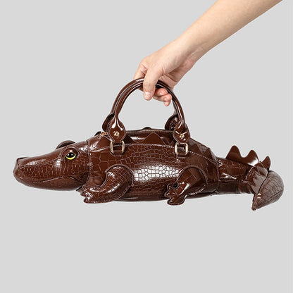 Genuine Alligator Style Leather Handbag