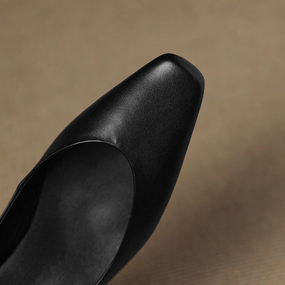 Real Leather Comfort Flat Shoes