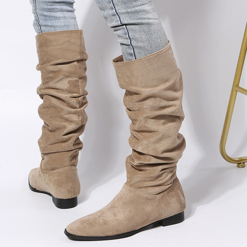 Comfortable Women's Tall Block Heel Boots