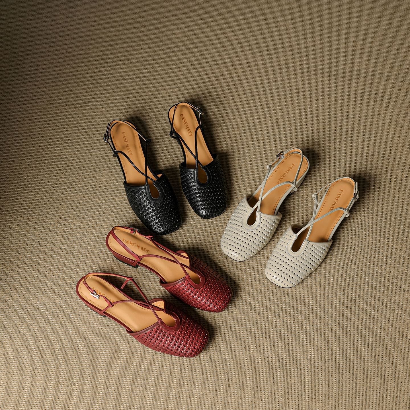 Real Leather Classic Slingback Shoes