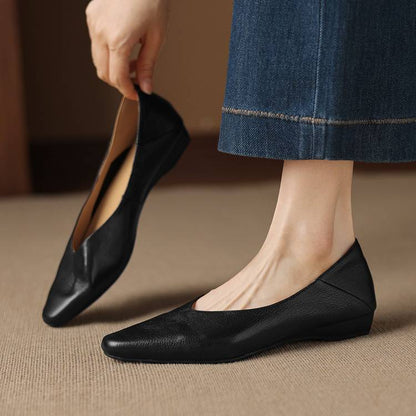 Real Leather Ballet Shoes