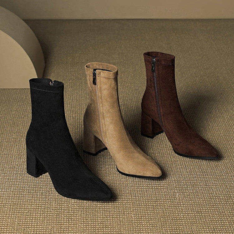 Luxurious Soft Suede Ankle Boots