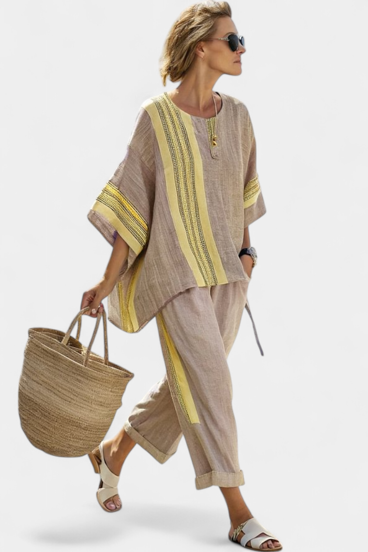 Women's 2 Piece Set Oversized Tapered Pants
