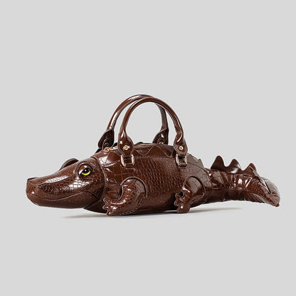 Genuine Alligator Style Leather Handbag
