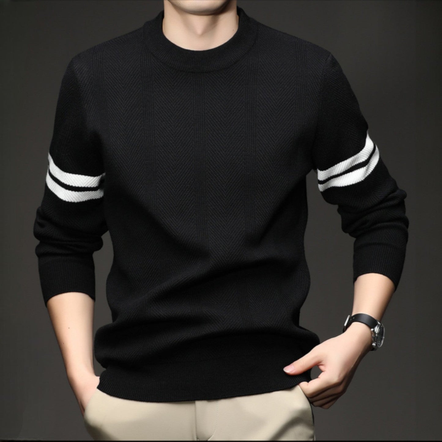 Leon Crewneck Knit Sweater - Jack Hafford