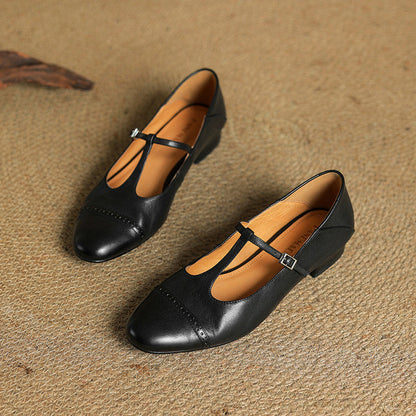 Authentic Real Leather Flat Shoes