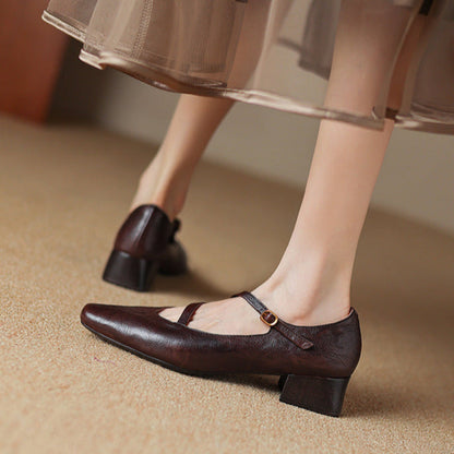 Premium Real Leather High Heels