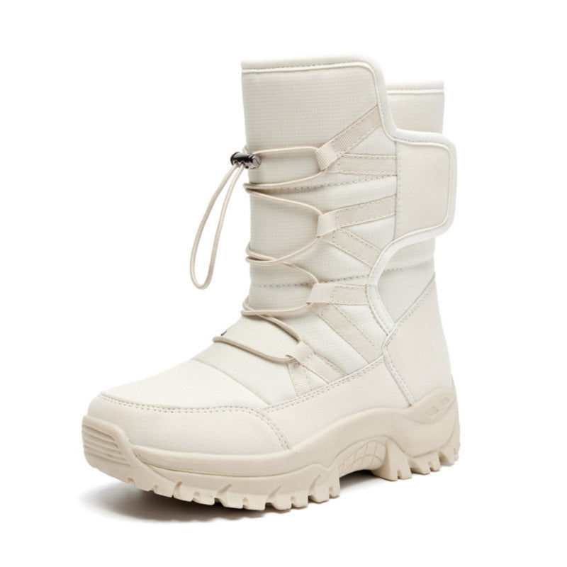 Warm Waterproof Insulated Snow Boots - Pink