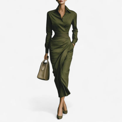 Chic Wrap Around Dress - VibreMode
