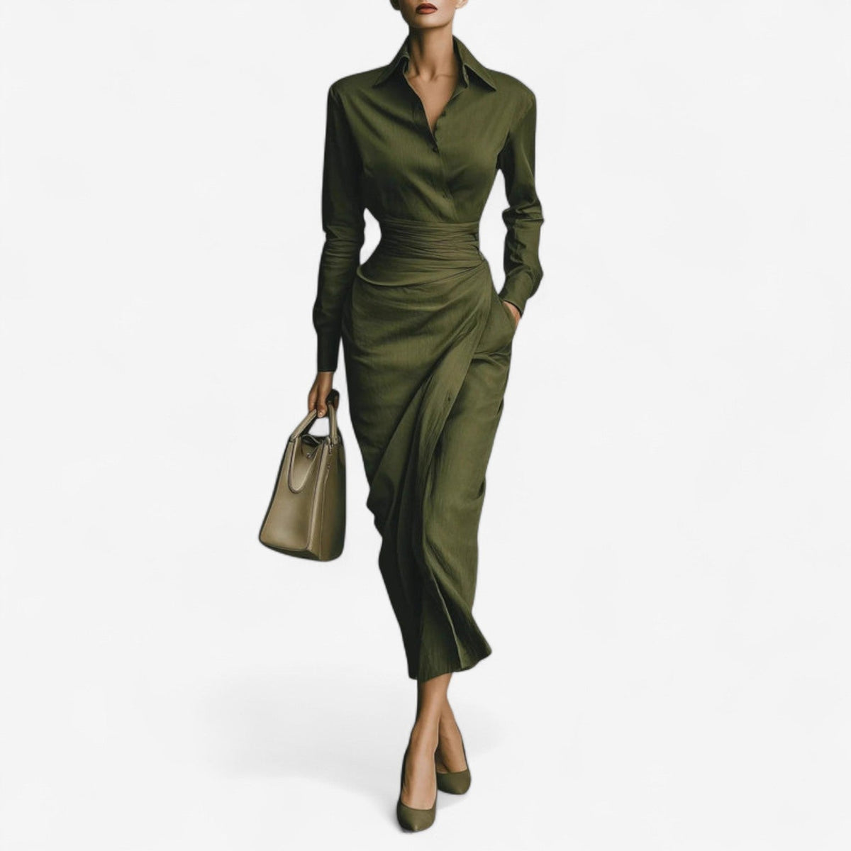 Elegant Women's Wrap Dress - VibreMode
