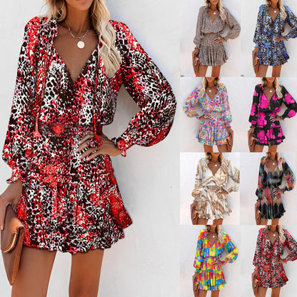Women's Floral Mini Dress Bold Print