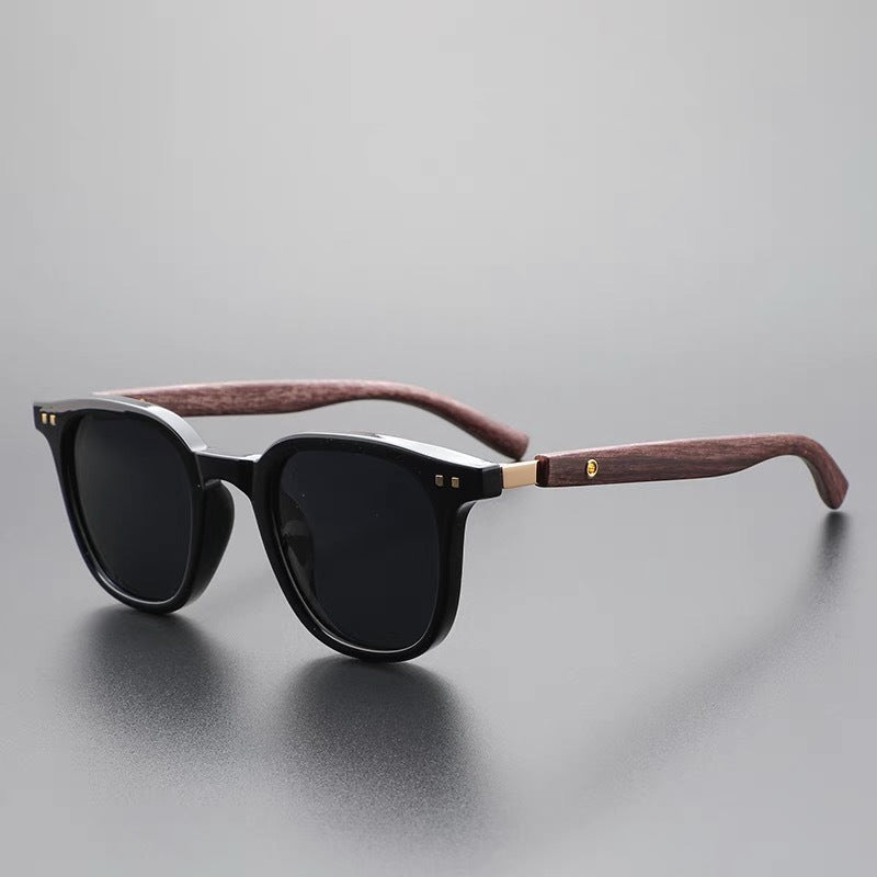Natural Wood Frame Sunglasses - VibreMode