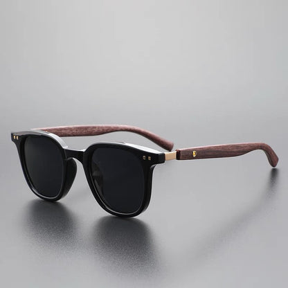 Natural Wood Frame Sunglasses - VibreMode