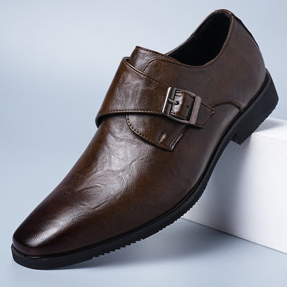 Genuine Brown Leather Footwear - VibreMode