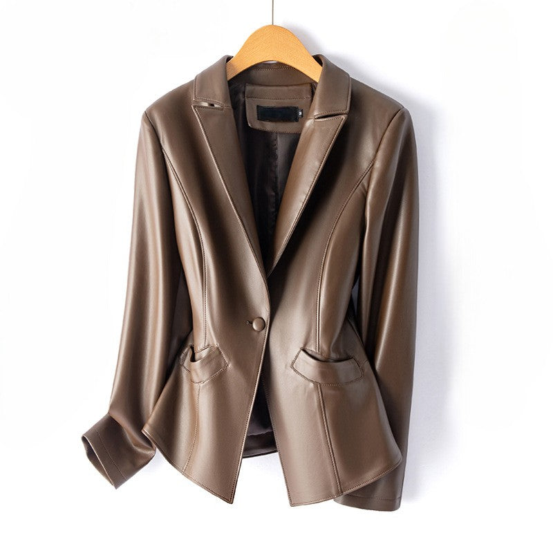 Vittoria Leather Blazer - Jack Hafford