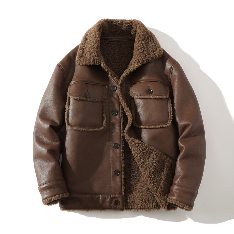 Tiber Men's Sherpa Fleece Jacket - VibreMode