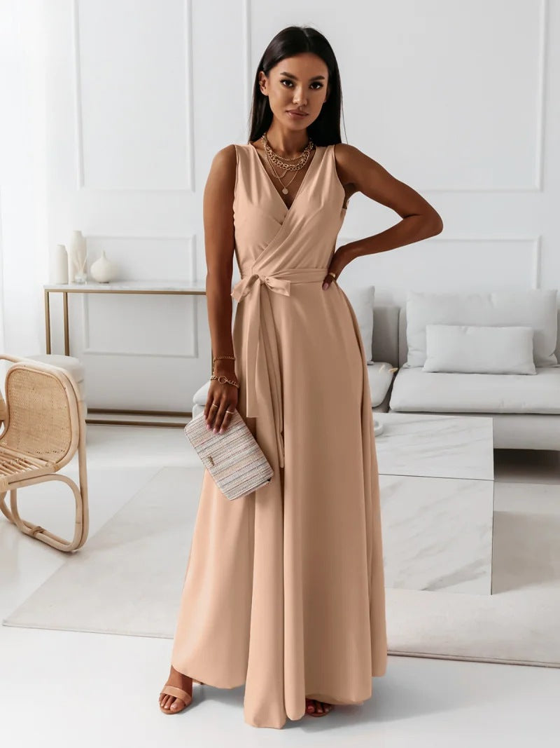 Elegant Ladies Long Wedding Guest Dress