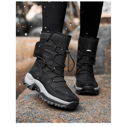 Warm Waterproof Insulated Snow Boots - Pink