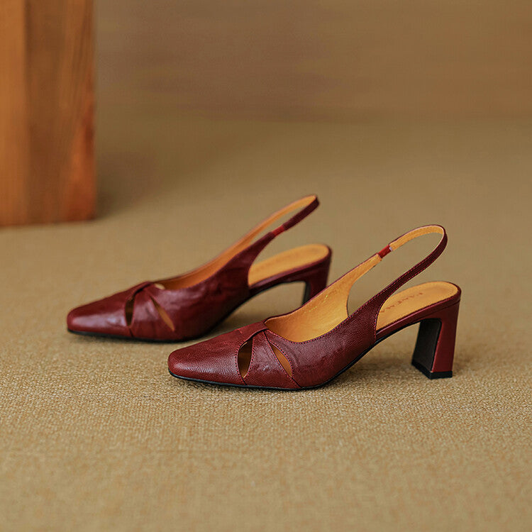 Authentic Leather Mule Shoes