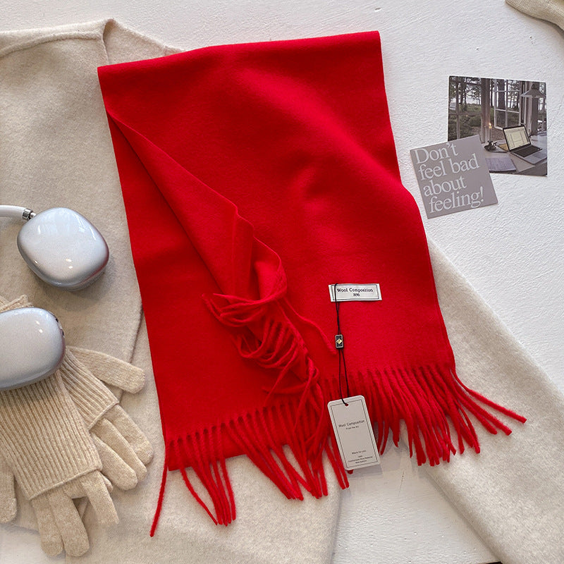 Soft Tassel Scarf Shawl