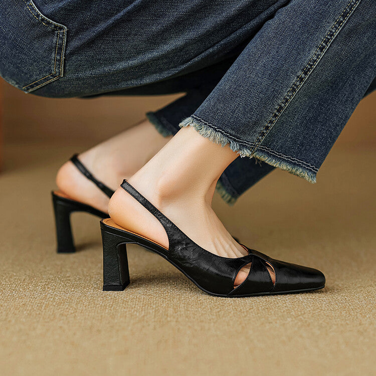 Authentic Leather Mule Shoes