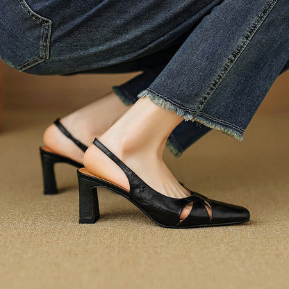 Authentic Leather Mule Shoes