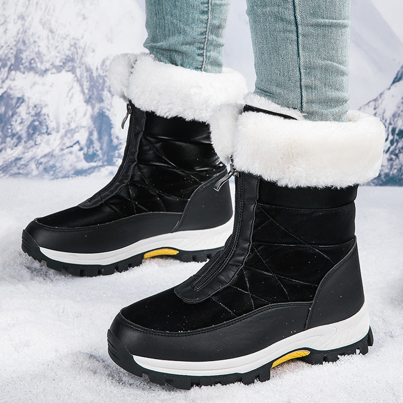 Warm Waterproof Insulated Snow Boots - Pink