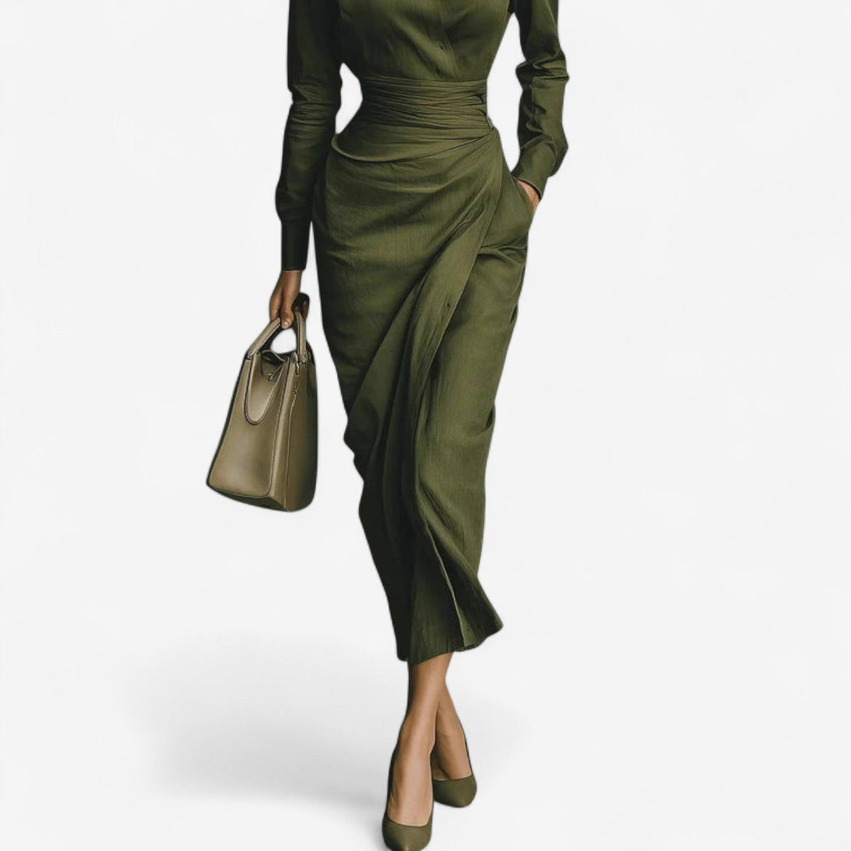 Chic Wrap Around Dress